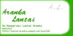 aranka lantai business card